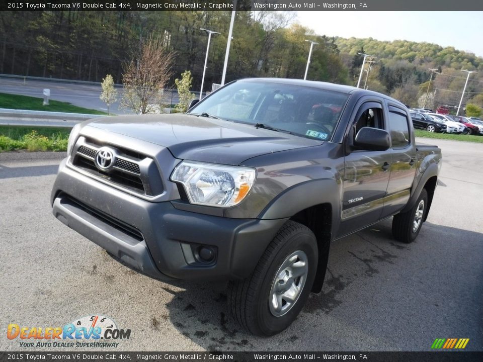 2015 Toyota Tacoma V6 Double Cab 4x4 Magnetic Gray Metallic / Graphite Photo #11