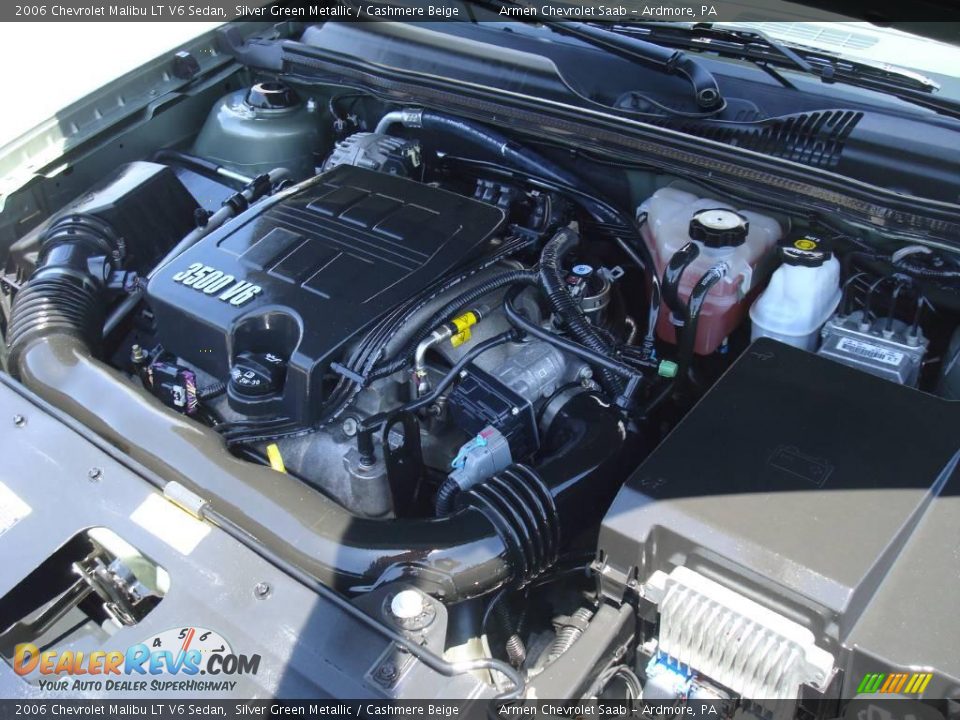 2006 Chevrolet Malibu LT V6 Sedan Silver Green Metallic / Cashmere Beige Photo #23
