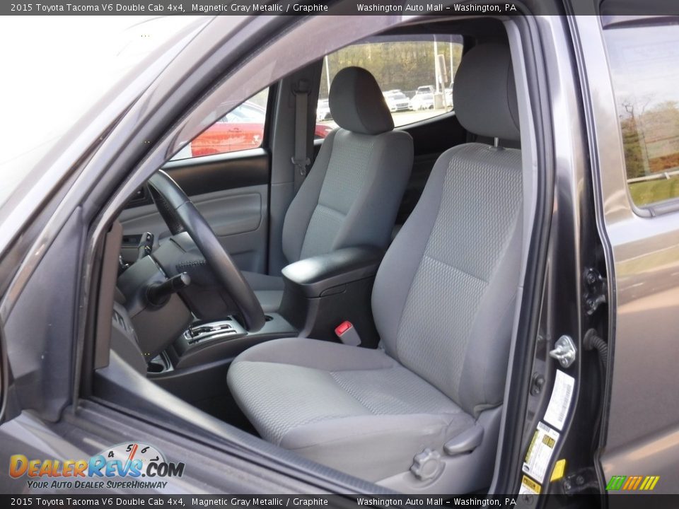 2015 Toyota Tacoma V6 Double Cab 4x4 Magnetic Gray Metallic / Graphite Photo #21