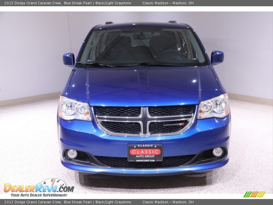 2013 Dodge Grand Caravan Crew Blue Streak Pearl / Black/Light Graystone Photo #2