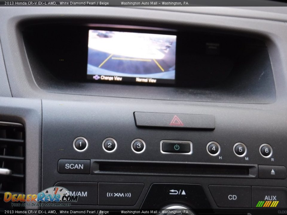 2013 Honda CR-V EX-L AWD White Diamond Pearl / Beige Photo #6