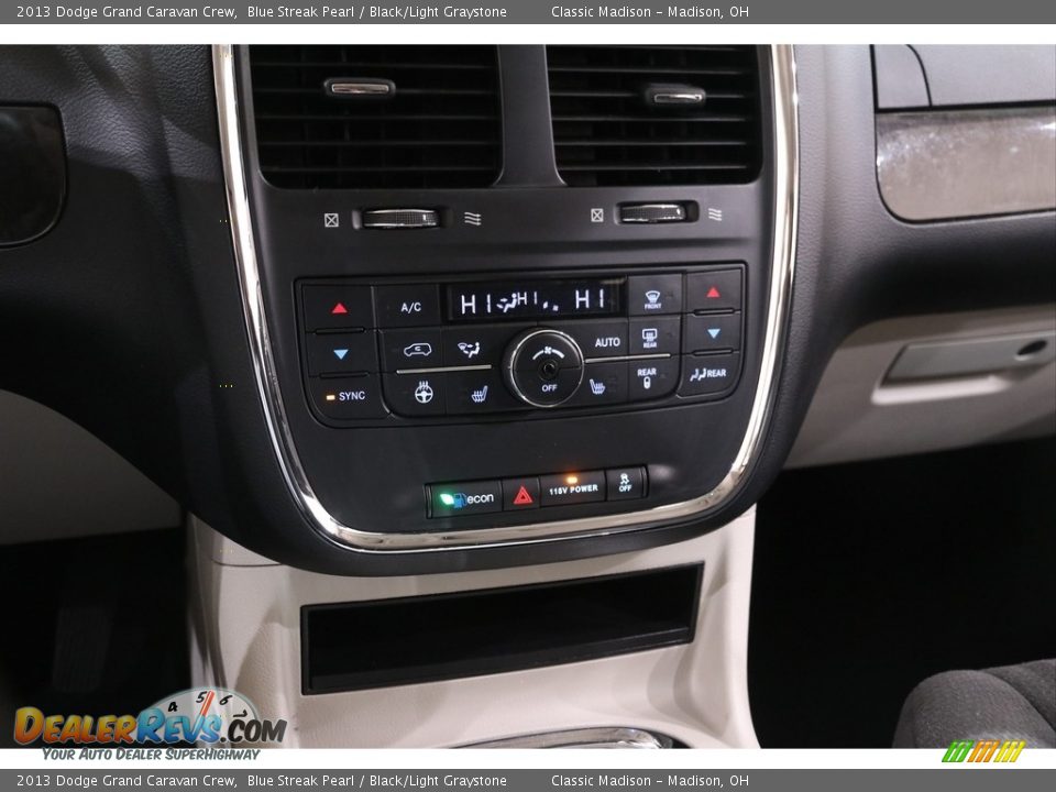 2013 Dodge Grand Caravan Crew Blue Streak Pearl / Black/Light Graystone Photo #15