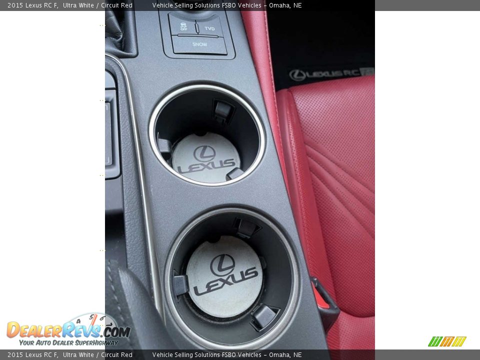 2015 Lexus RC F Ultra White / Circuit Red Photo #23