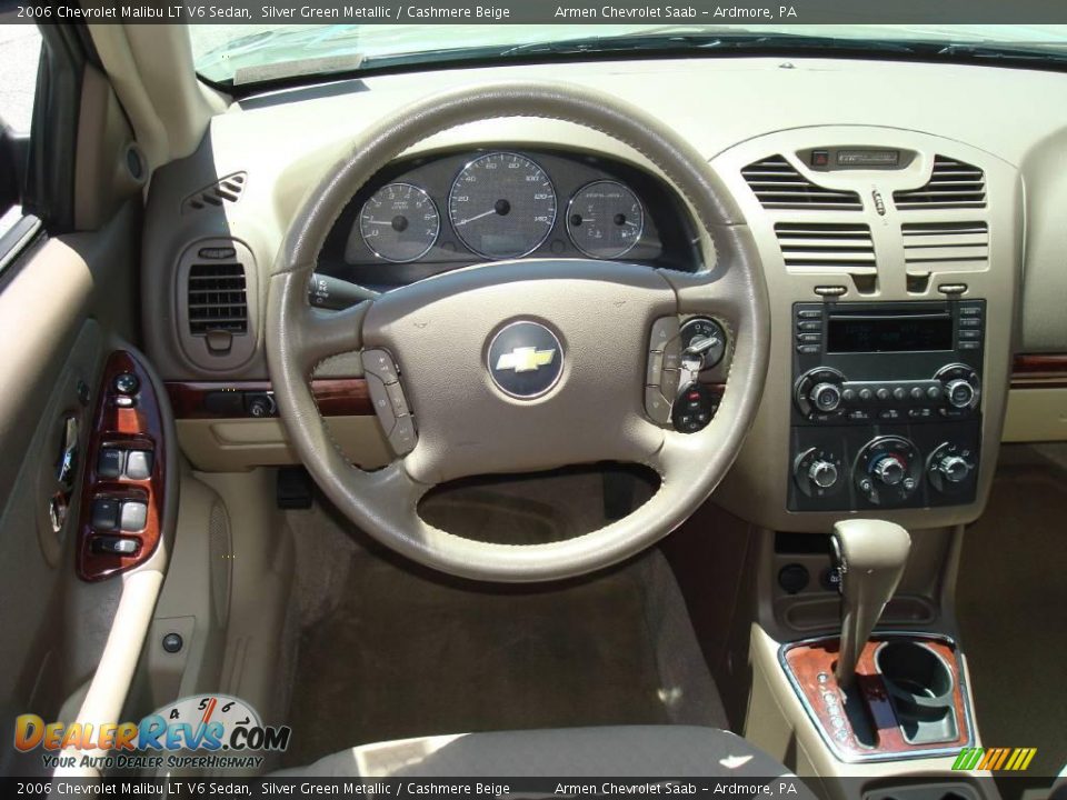 2006 Chevrolet Malibu LT V6 Sedan Silver Green Metallic / Cashmere Beige Photo #28