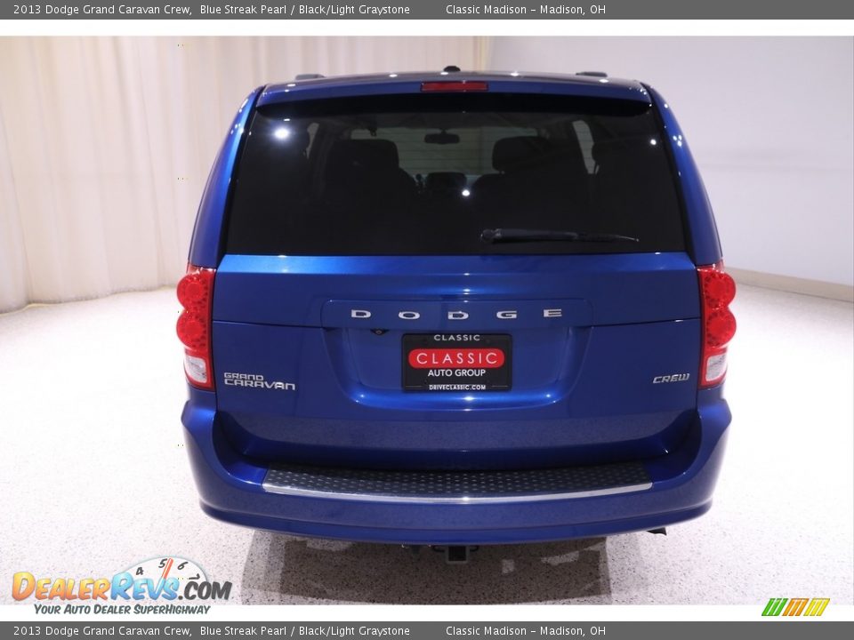 2013 Dodge Grand Caravan Crew Blue Streak Pearl / Black/Light Graystone Photo #21