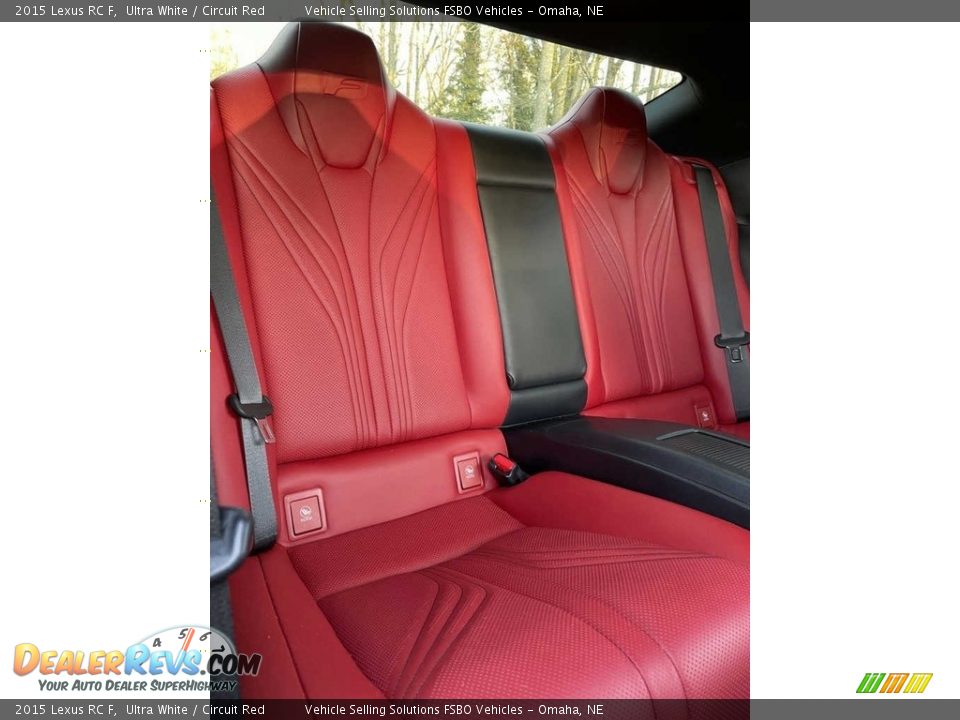 Rear Seat of 2015 Lexus RC F Photo #28