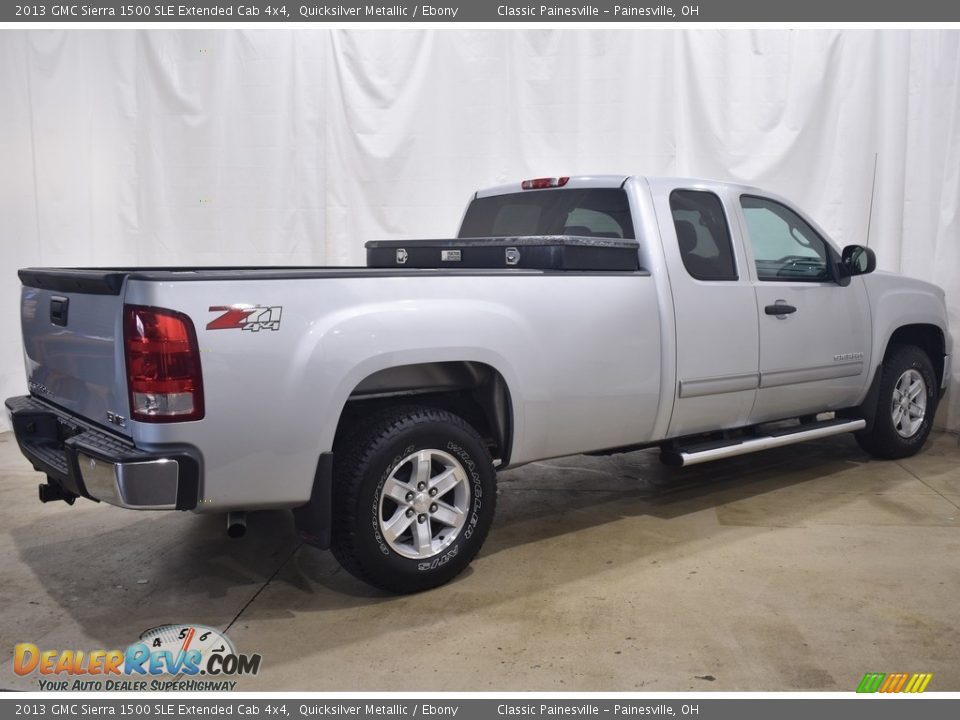 2013 GMC Sierra 1500 SLE Extended Cab 4x4 Quicksilver Metallic / Ebony Photo #2