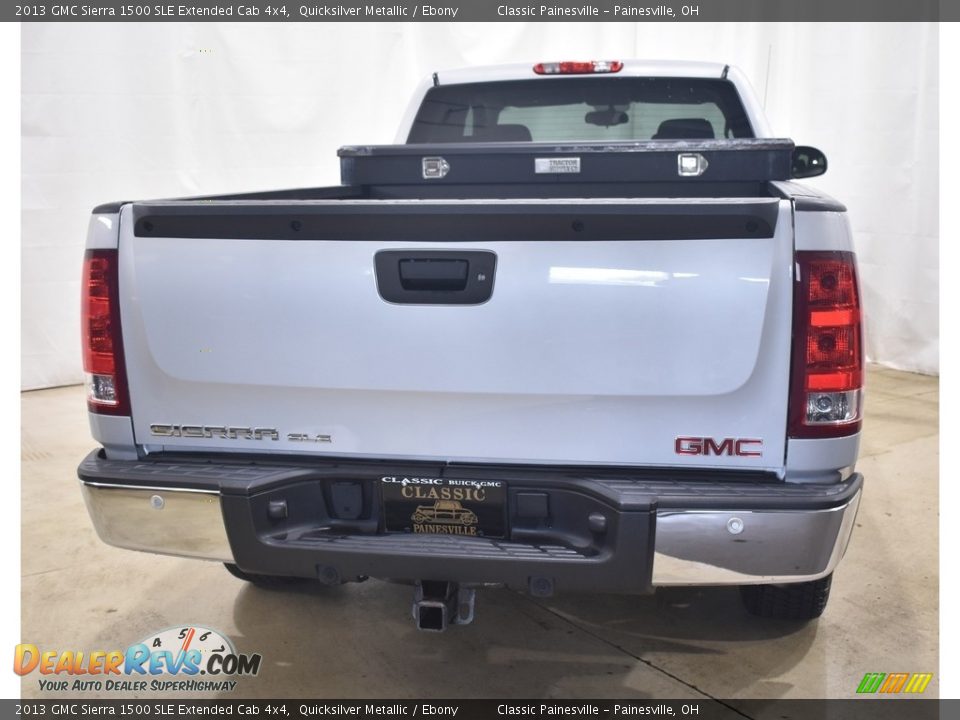 2013 GMC Sierra 1500 SLE Extended Cab 4x4 Quicksilver Metallic / Ebony Photo #3