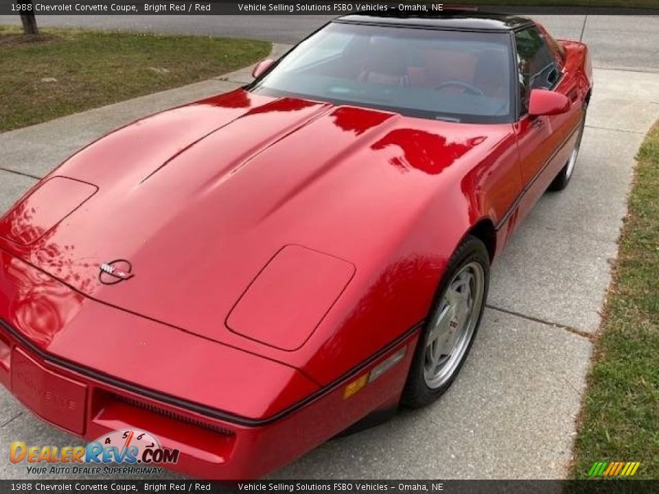 1988 Chevrolet Corvette Coupe Bright Red / Red Photo #1