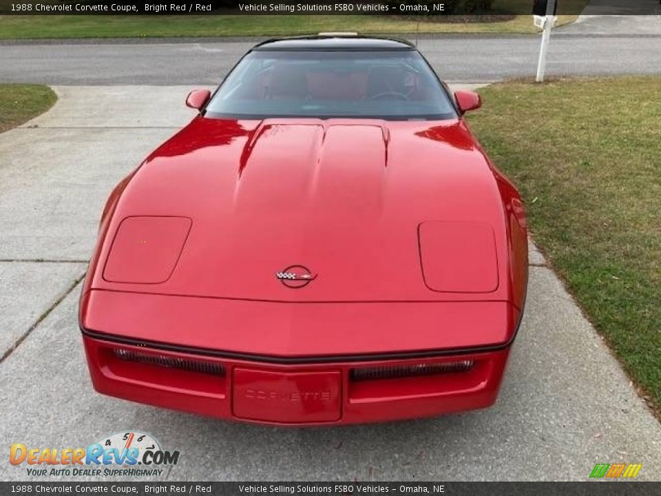 1988 Chevrolet Corvette Coupe Bright Red / Red Photo #2