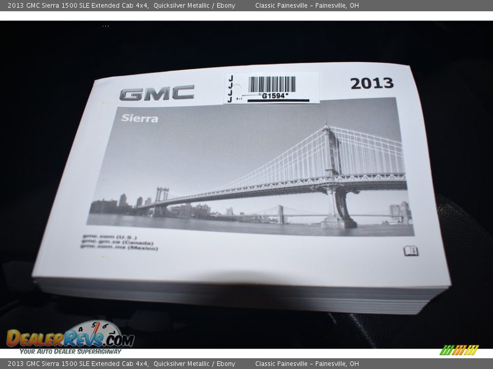 2013 GMC Sierra 1500 SLE Extended Cab 4x4 Quicksilver Metallic / Ebony Photo #15