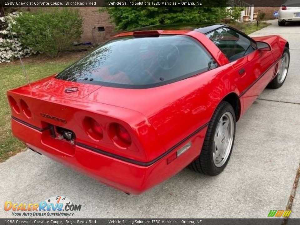 1988 Chevrolet Corvette Coupe Bright Red / Red Photo #7