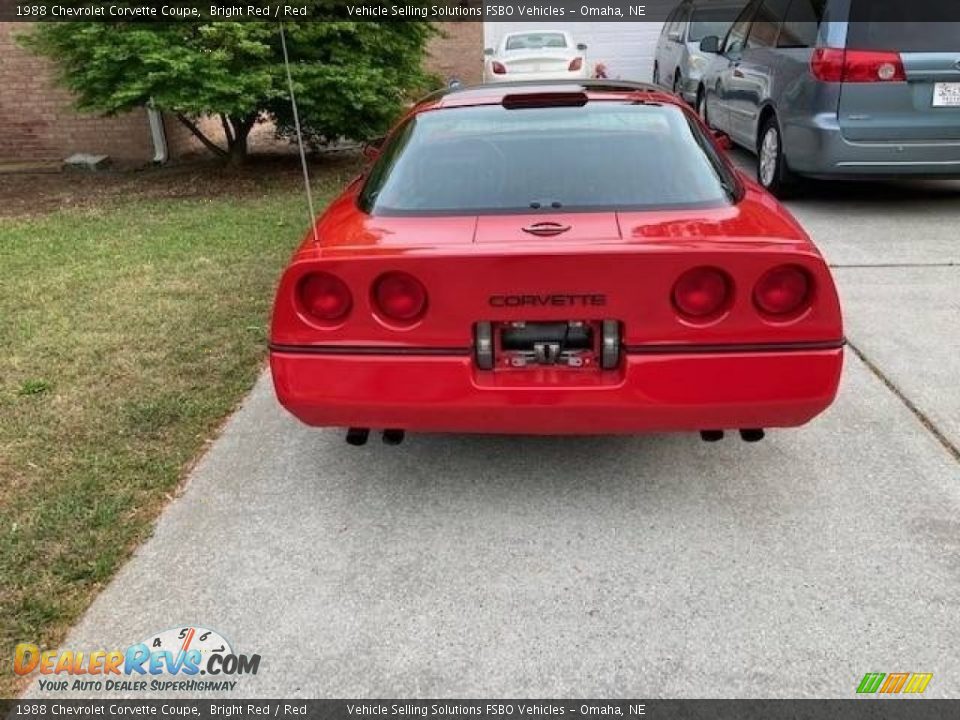 1988 Chevrolet Corvette Coupe Bright Red / Red Photo #8