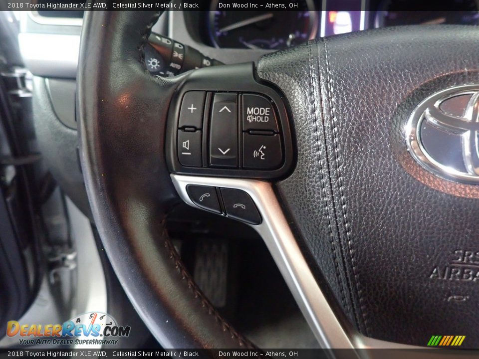 2018 Toyota Highlander XLE AWD Celestial Silver Metallic / Black Photo #33