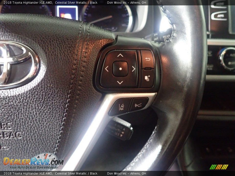 2018 Toyota Highlander XLE AWD Celestial Silver Metallic / Black Photo #34