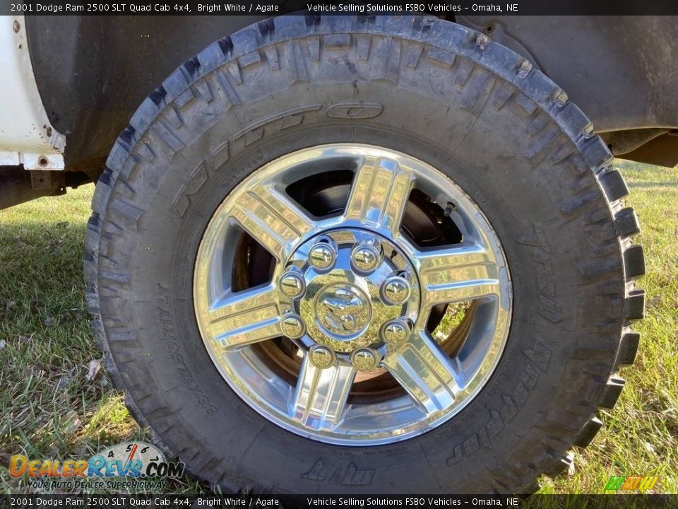 2001 Dodge Ram 2500 SLT Quad Cab 4x4 Bright White / Agate Photo #7