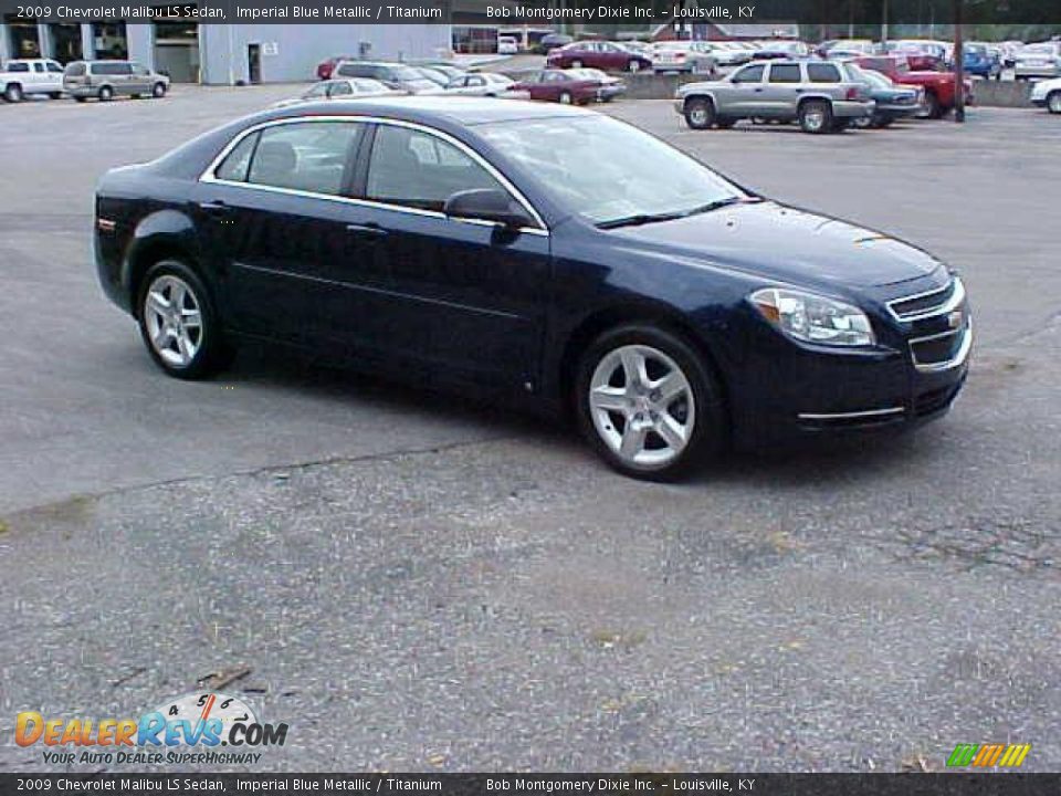 2009 Chevrolet Malibu LS Sedan Imperial Blue Metallic / Titanium Photo #3