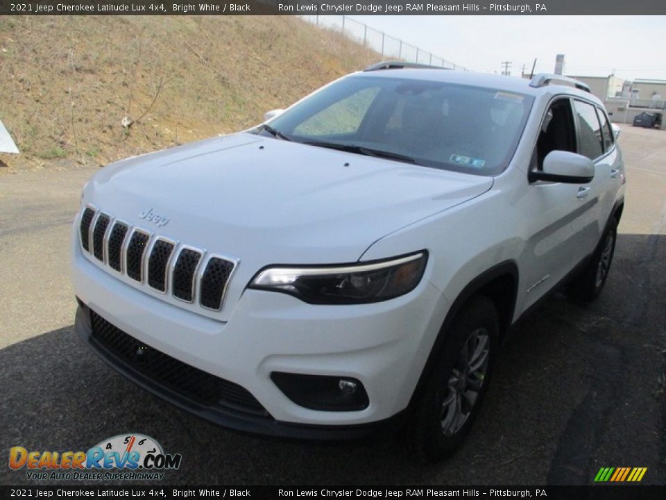 2021 Jeep Cherokee Latitude Lux 4x4 Bright White / Black Photo #7