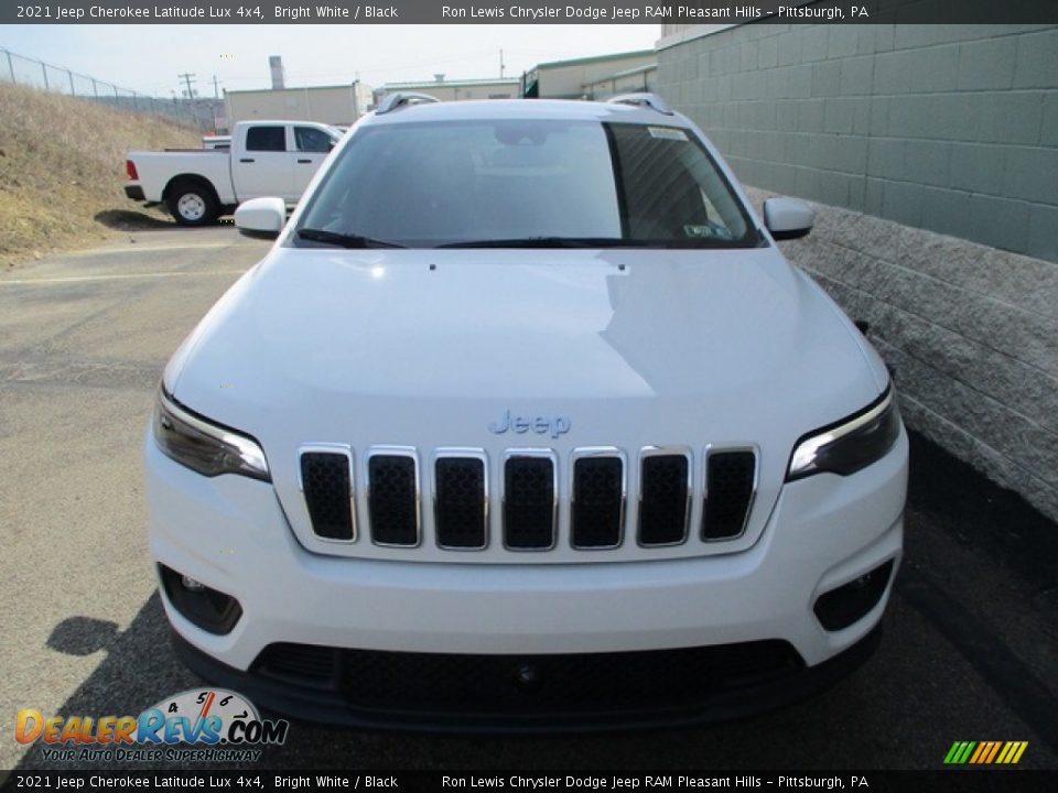 2021 Jeep Cherokee Latitude Lux 4x4 Bright White / Black Photo #8