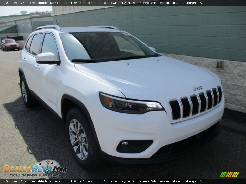 2021 Jeep Cherokee Latitude Lux 4x4 Bright White / Black Photo #9