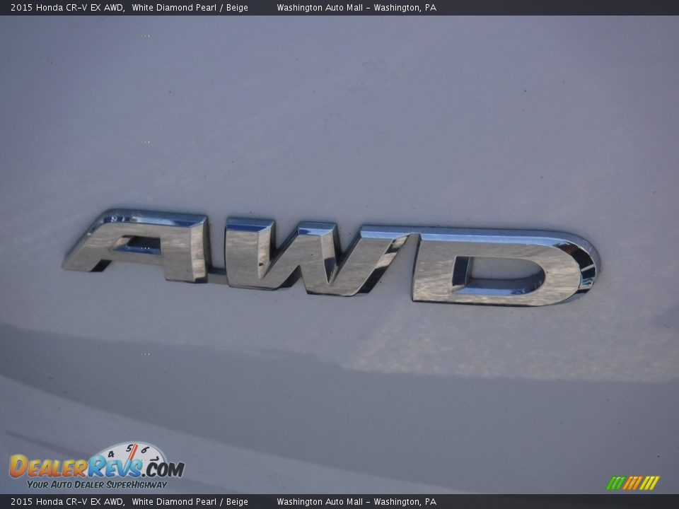 2015 Honda CR-V EX AWD White Diamond Pearl / Beige Photo #8