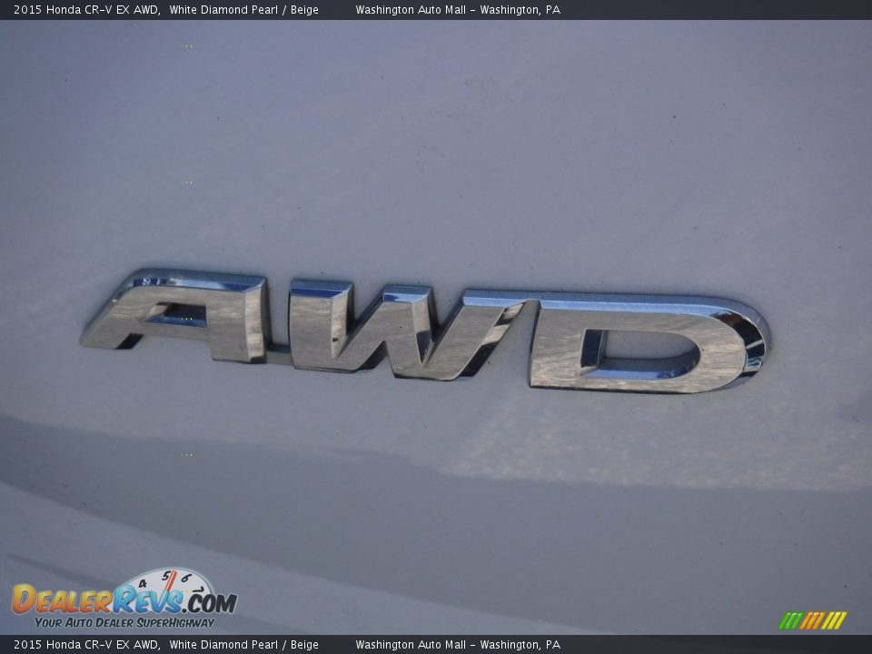 2015 Honda CR-V EX AWD White Diamond Pearl / Beige Photo #8