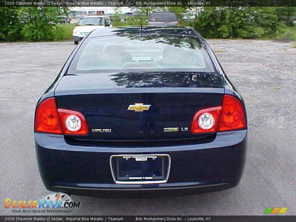 2009 Chevrolet Malibu LS Sedan Imperial Blue Metallic / Titanium Photo #8