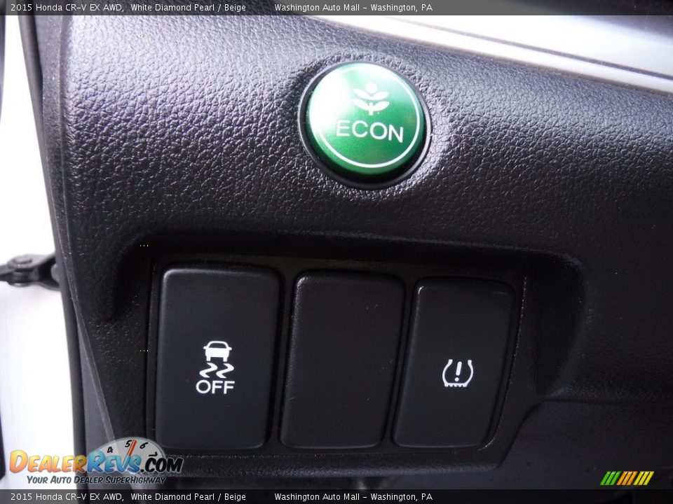2015 Honda CR-V EX AWD White Diamond Pearl / Beige Photo #11