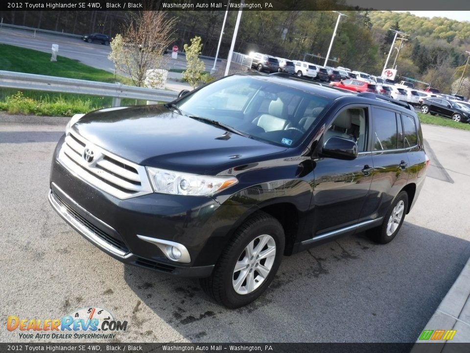 2012 Toyota Highlander SE 4WD Black / Black Photo #12