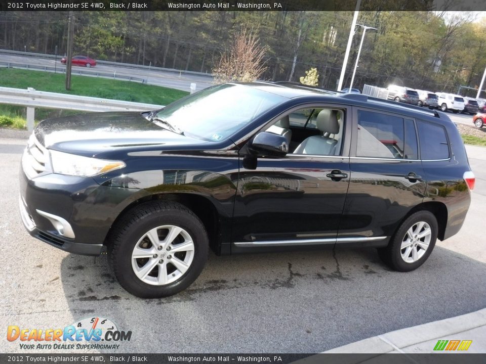 2012 Toyota Highlander SE 4WD Black / Black Photo #13