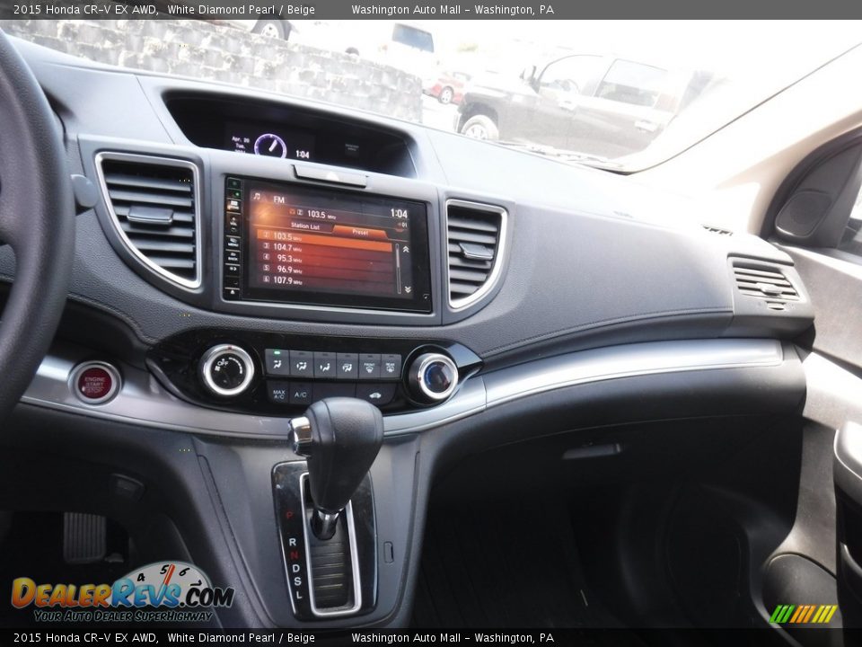 2015 Honda CR-V EX AWD White Diamond Pearl / Beige Photo #17