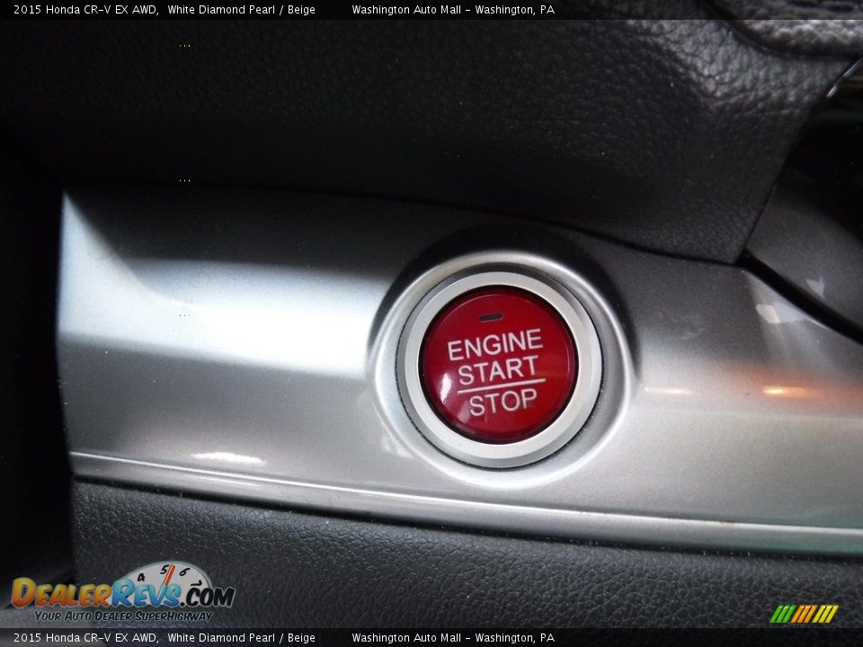 2015 Honda CR-V EX AWD White Diamond Pearl / Beige Photo #18