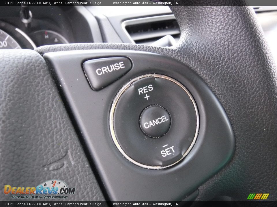 2015 Honda CR-V EX AWD White Diamond Pearl / Beige Photo #21