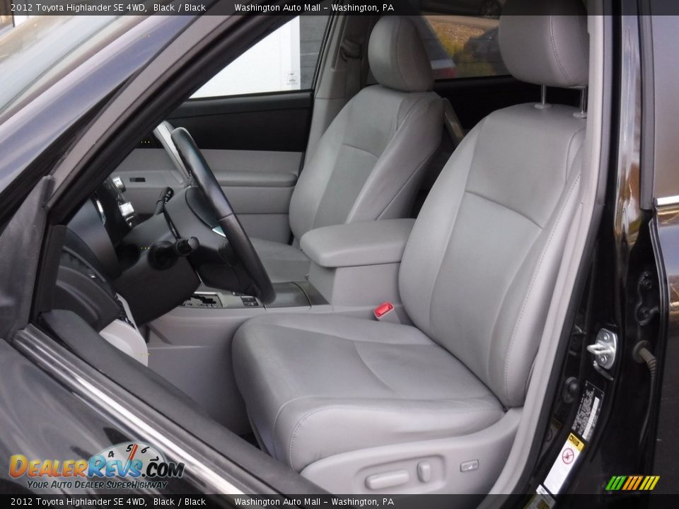 2012 Toyota Highlander SE 4WD Black / Black Photo #22