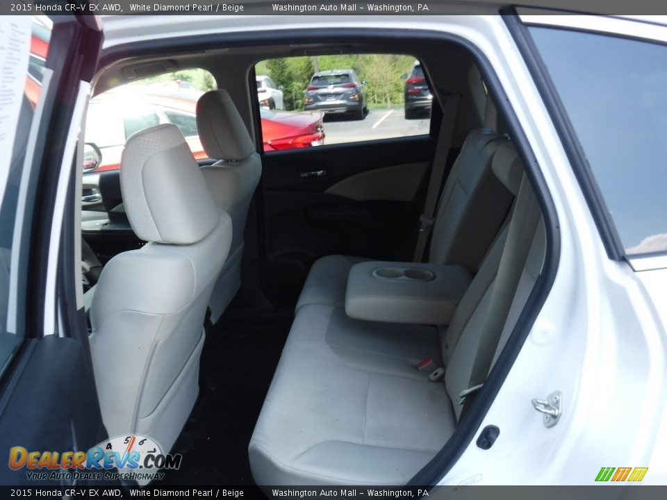2015 Honda CR-V EX AWD White Diamond Pearl / Beige Photo #23