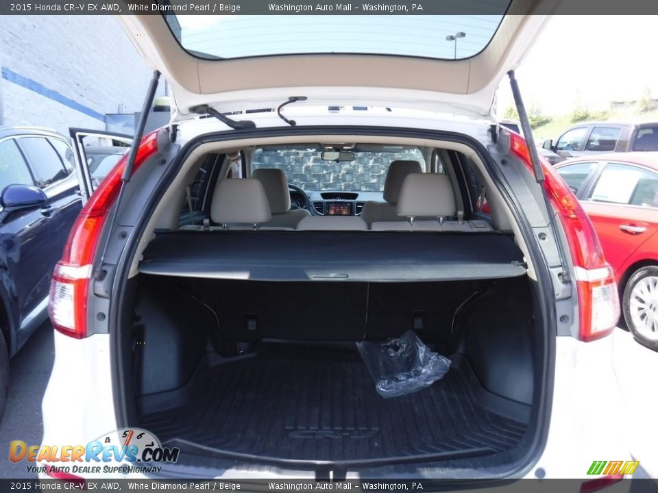 2015 Honda CR-V EX AWD White Diamond Pearl / Beige Photo #24