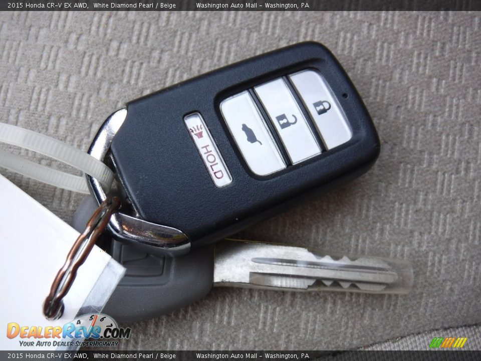 2015 Honda CR-V EX AWD White Diamond Pearl / Beige Photo #25