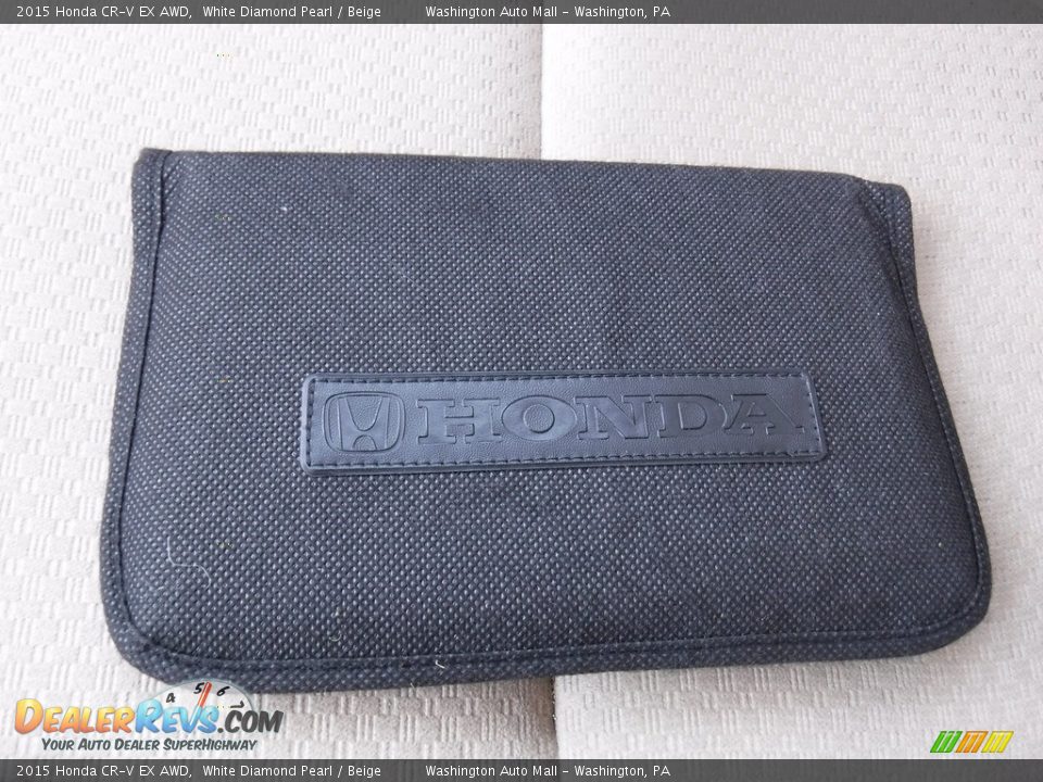 2015 Honda CR-V EX AWD White Diamond Pearl / Beige Photo #26