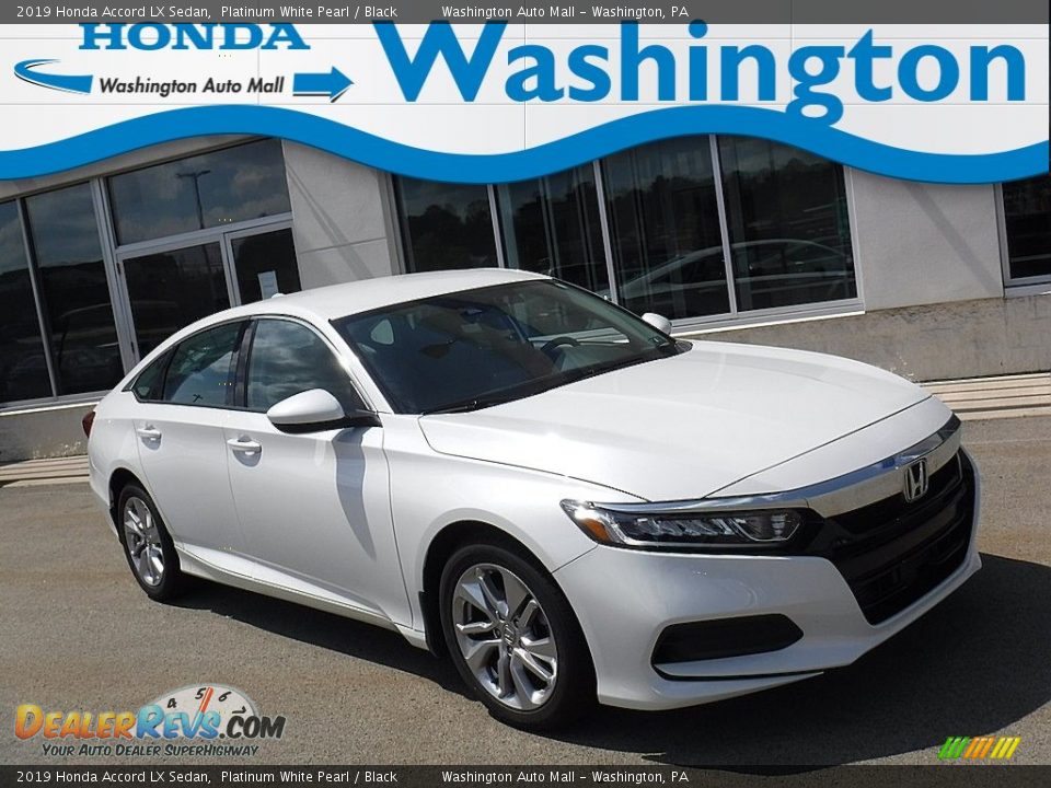 2019 Honda Accord LX Sedan Platinum White Pearl / Black Photo #1