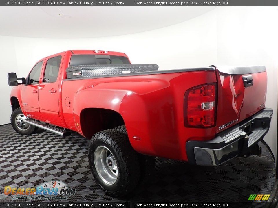 2014 GMC Sierra 3500HD SLT Crew Cab 4x4 Dually Fire Red / Ebony Photo #12