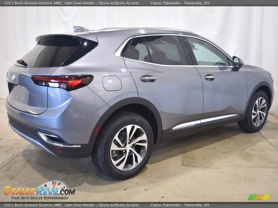 2021 Buick Envision Essence AWD Satin Steel Metallic / Ebony w/Ebony Accents Photo #2