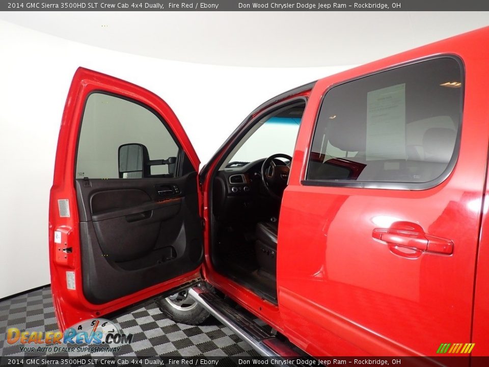 2014 GMC Sierra 3500HD SLT Crew Cab 4x4 Dually Fire Red / Ebony Photo #19