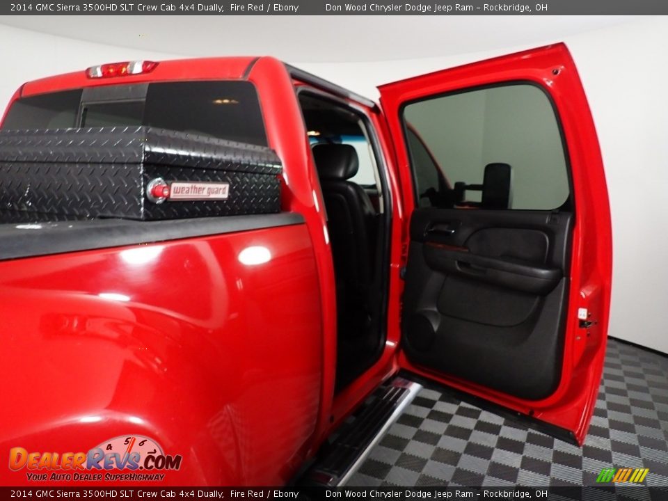 2014 GMC Sierra 3500HD SLT Crew Cab 4x4 Dually Fire Red / Ebony Photo #29