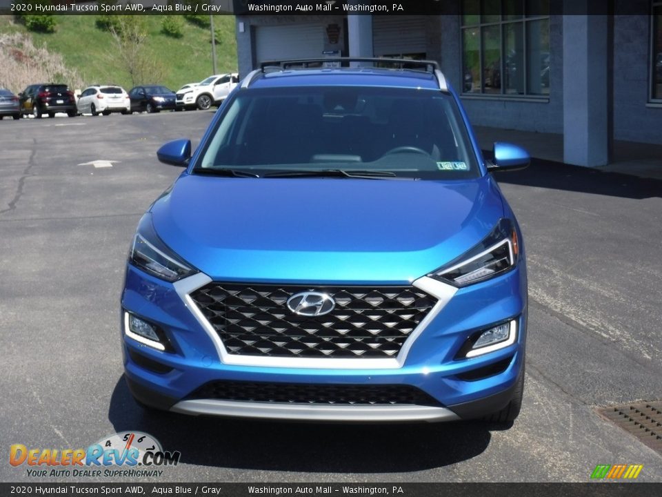 2020 Hyundai Tucson Sport AWD Aqua Blue / Gray Photo #5