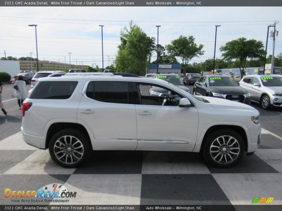 2021 GMC Acadia Denali White Frost Tricoat / Dark Galvanized/Light Shale Photo #3