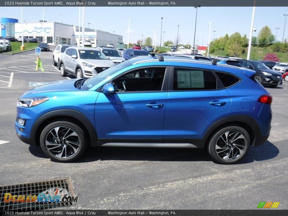 2020 Hyundai Tucson Sport AWD Aqua Blue / Gray Photo #7