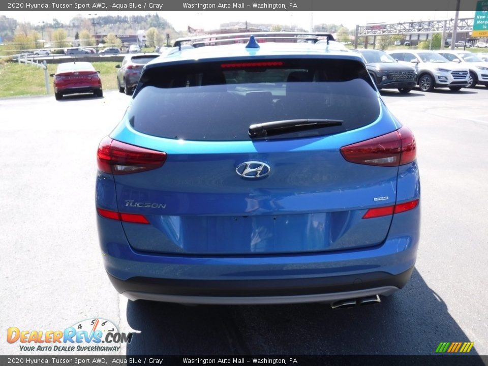 2020 Hyundai Tucson Sport AWD Aqua Blue / Gray Photo #8