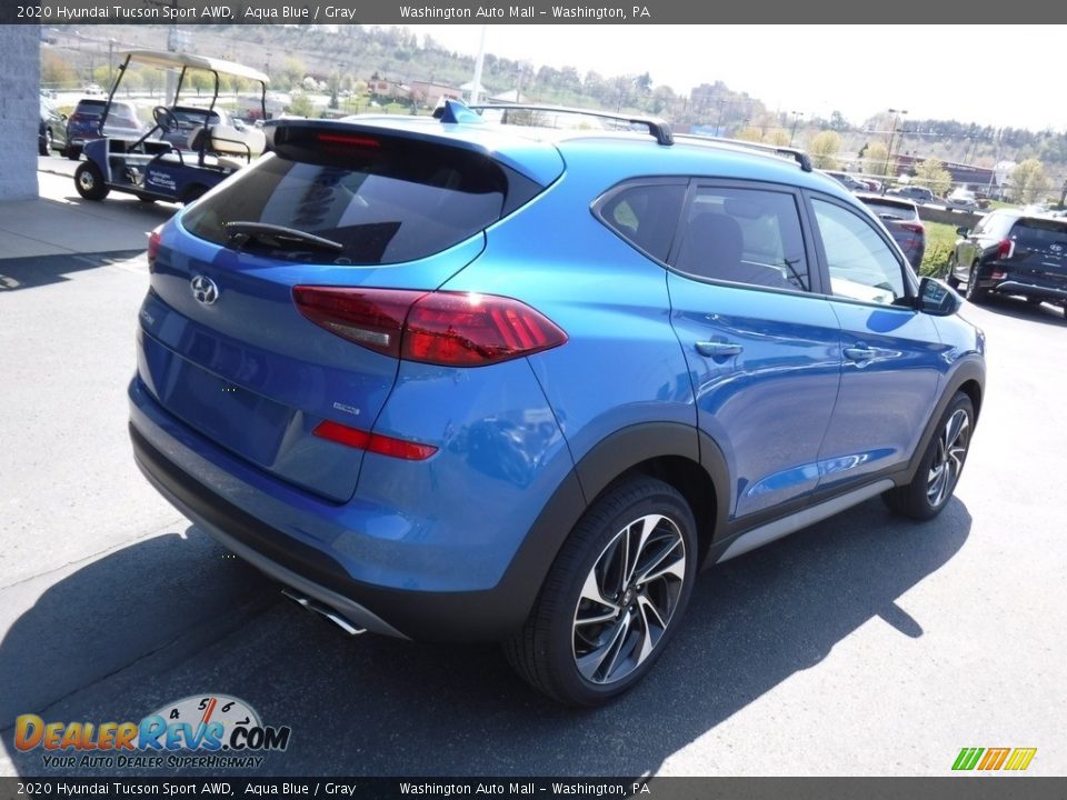 2020 Hyundai Tucson Sport AWD Aqua Blue / Gray Photo #9