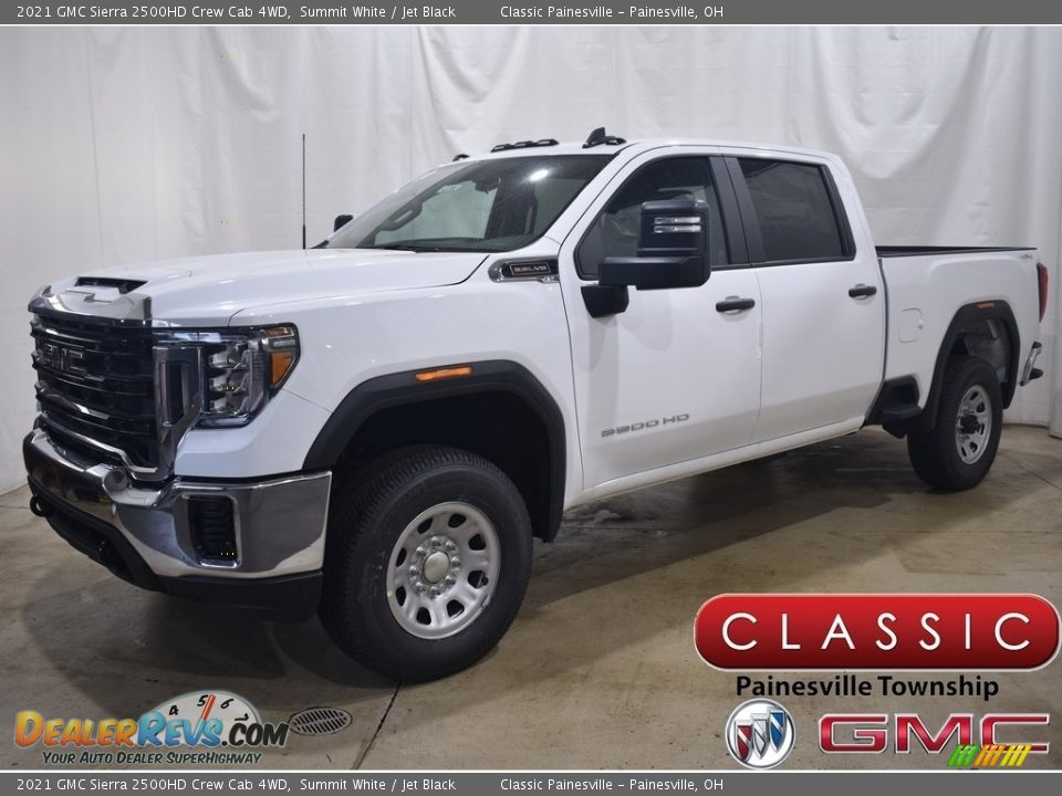 2021 GMC Sierra 2500HD Crew Cab 4WD Summit White / Jet Black Photo #1