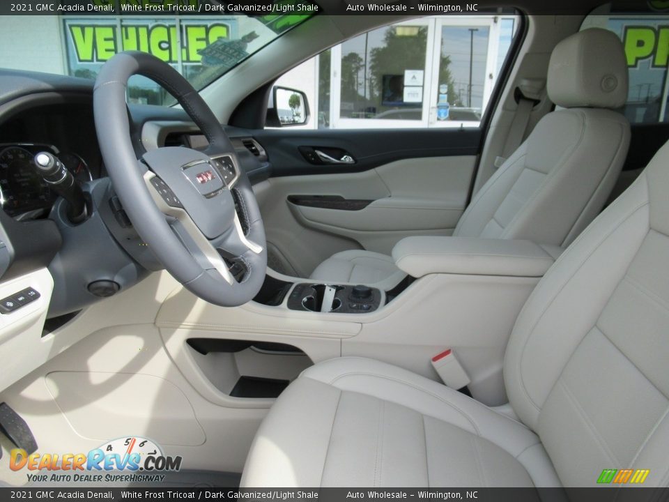 2021 GMC Acadia Denali White Frost Tricoat / Dark Galvanized/Light Shale Photo #9